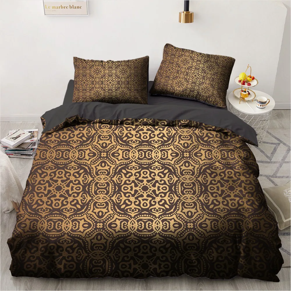 3D Luxury Duvet Cover Set Bedding Sets Green Comforther Cases Quilt Covers Pillow shams Queen Full Twin Single Size Bed Linen | Дом и сад