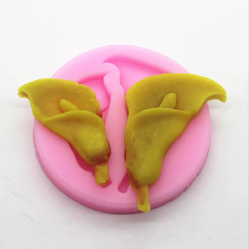 1 шт. цветок лилии лепесток дизайн силиконовые формы для торта помадка выпечки