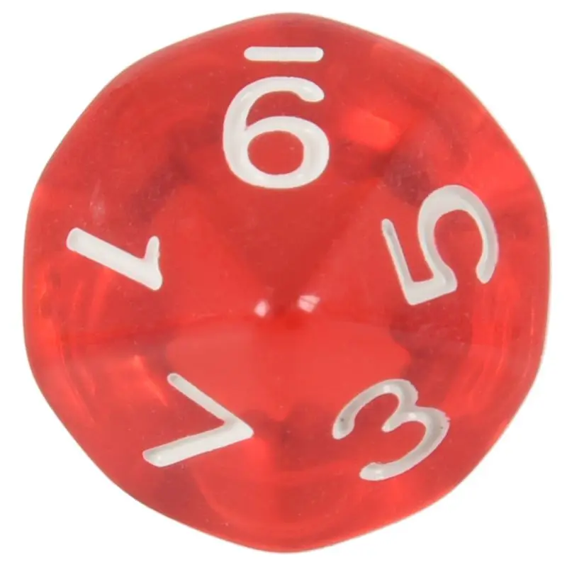 10-кубики D10 десять односторонних драгоценных камней игральные кости для RPG