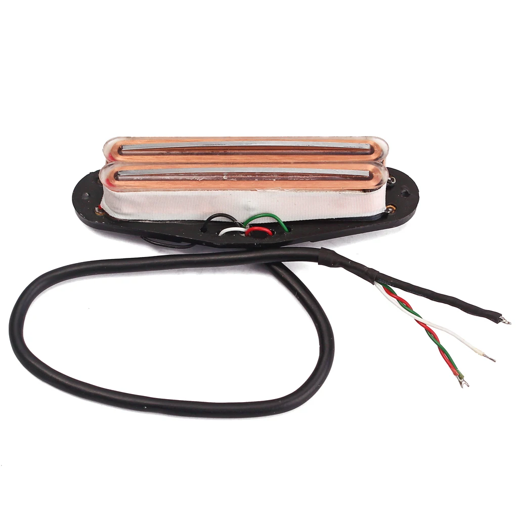 

transparent Guitar Hot Rails Pickup for ST Parts Mini Humbucker