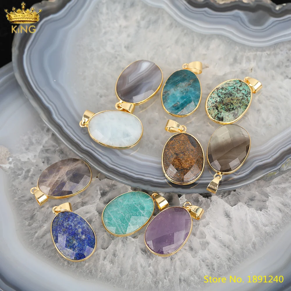 5 шт. овальные бусины-Подвески для изготовления ожерелья | Украшения и аксессуары