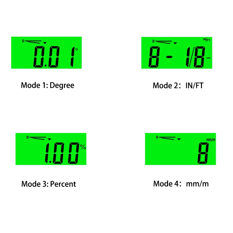 

2-in 1 Magnetic Digital Level Waterproof Angle Finder Digital Inclinometer LCD Display Cube Box Level Measuring Tools