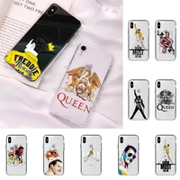 freddie mercury queen band phone case for iphone 13 11 12 pro xs max 8 7 6 6s plus x 5s se 2020 xr case