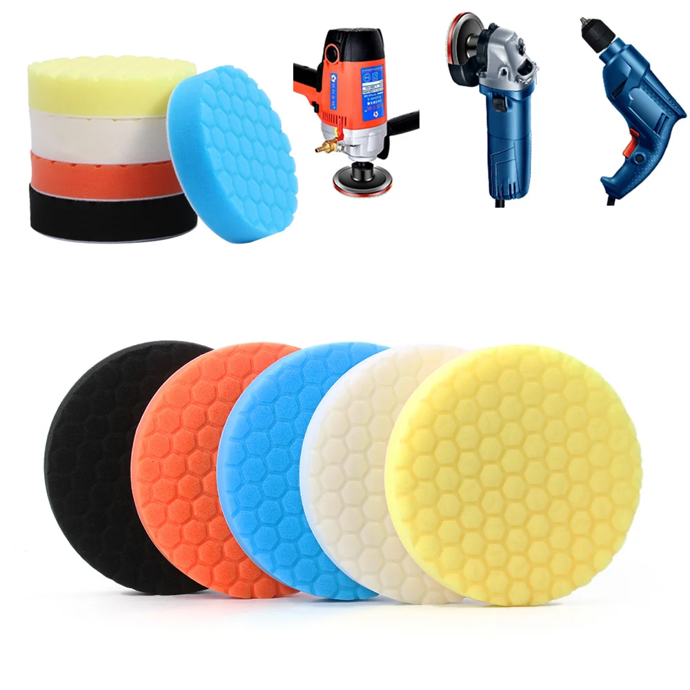 Портативная Автомобильная Губка для полировки 5 шт. 3/4/5/6/7 дюймов пенопластовый