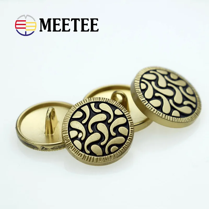 20 штук брендовые рубашки с металлическими пуговицами золотистый и черный