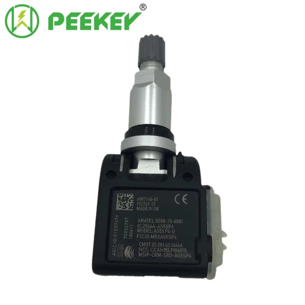 Датчик давления в шинах PEEKEY 4 шт. TPMS 433 МГц подходит для BMW G30 G31 G38 F90 G32 G11 G12 G01 G02 G05