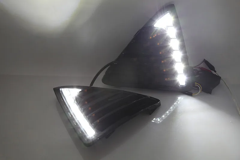 Автомобиль стайлинг DRL Для Ford Focus 3 2012 2013 2014 Дневные Ходовые Огни Противотуманные