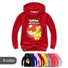 Детская толстовка с капюшоном Pokemon Go, Детская толстовка-худи для мальчиков и девочек, флисовая толстовка с капюшоном, одежда, спортивный костюм, теплая куртка