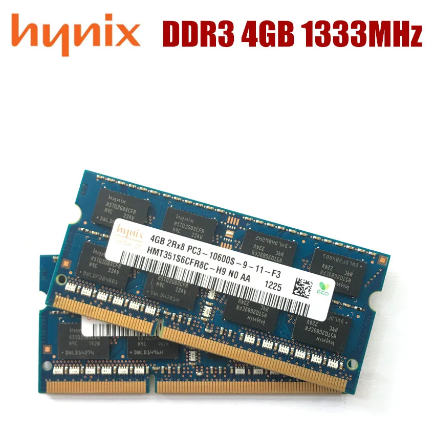 Модуль оперативной памяти Hynix для ноутбука 4 Гб 2Rx8 PC3 10600S DDR3 4G 1333 МГц | Компьютеры и