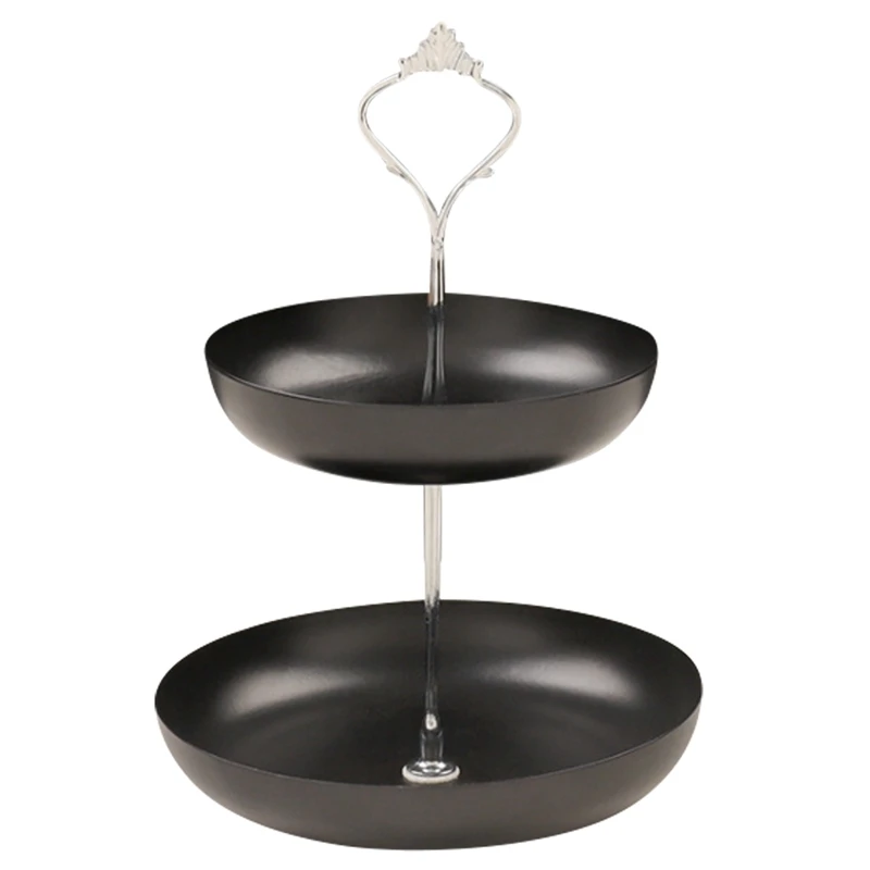 

Nordic Double-Layer Desktop Organizer Tray Cosmetics and Jewelry Storage Tray Dessert Fruit Tray