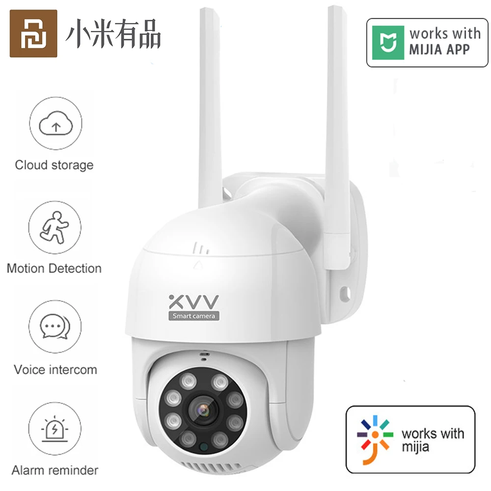 Уличная камера Xiaovv Smart P1 поворотная Wi Fi Веб PTZ с углом поворота 1080P и 270 °