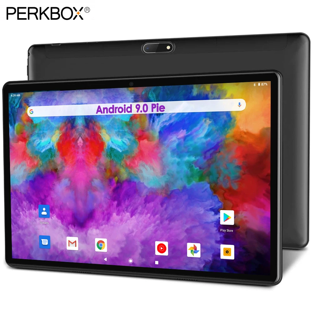 Планшет Perkbox на Android 9 0 10-дюймовый планшет с ОС 32 Гб ПЗУ четырехъядерный процессор
