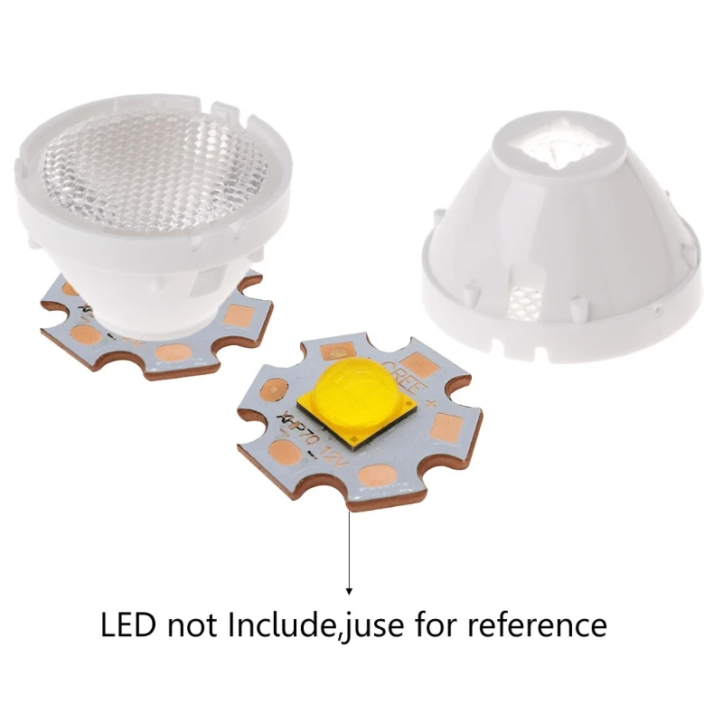 21 мм Мощный светодиодный линзы коллиматор отражатель 10/25/45/60 градусов