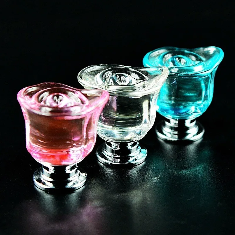 

Rose Handle Crystal Handle Gold American Cabinet Hardware Handle Drawer Wardrobe Door Handle European Modern Simple Handle