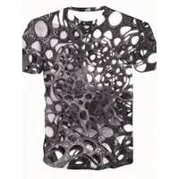 hot mens dryfit t shirts sports openwork printed short sleeve round neck 3d digital printed polyester t shirt oversized