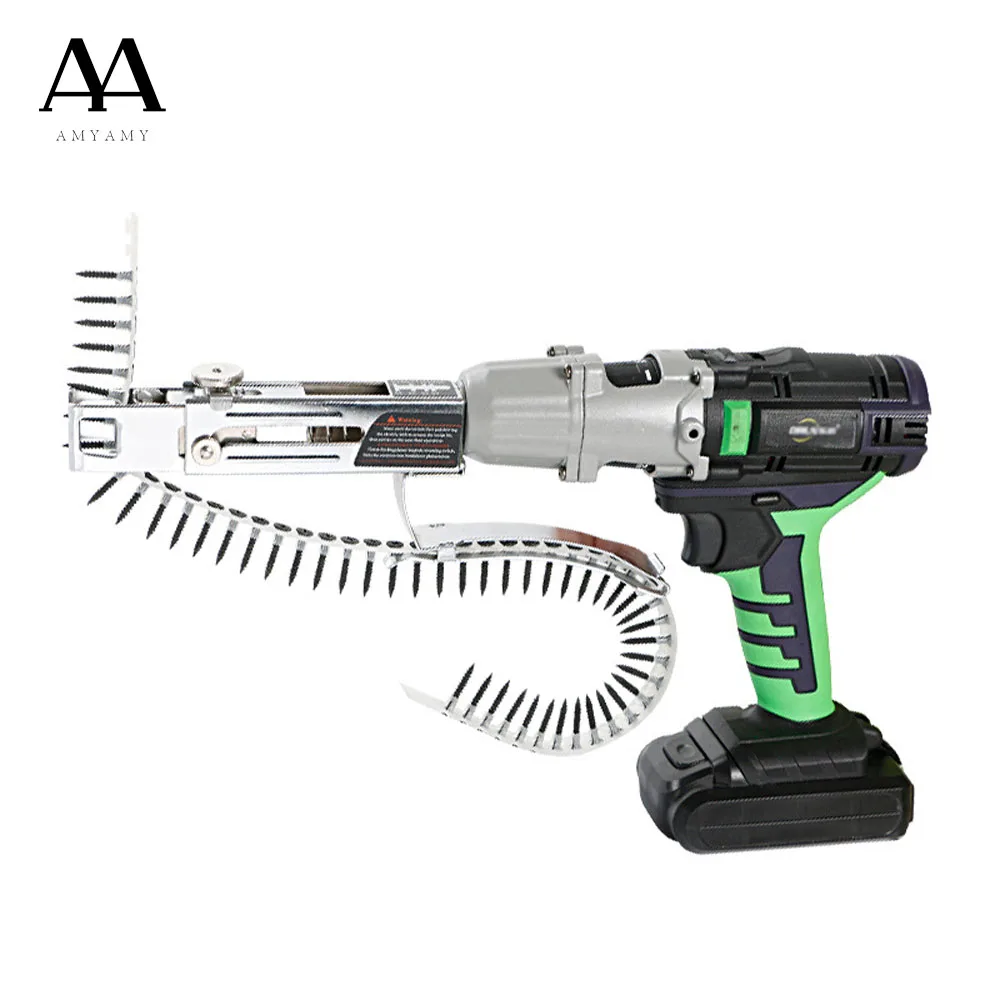 Беспроводной пистолет для ногтей AMYAMY с литиевым аккумулятором 21 в электрический