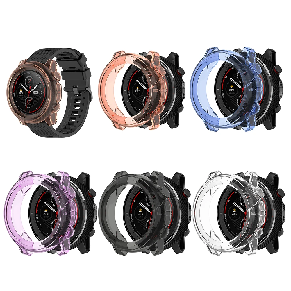Мягкий чехол из ТПУ защитный для Amazfit Stratos 3 A1928 аксессуары умных