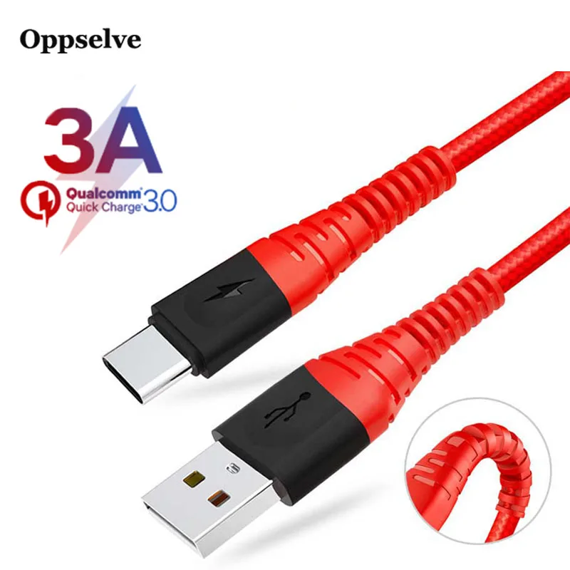 Oppselve type-C кабель для samsung 2.4A планшет Android Быстрая зарядка зарядное устройство
