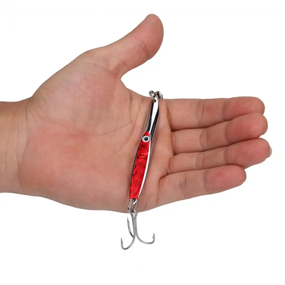Fishing Bait Lure with Hook Carp Lures Sequins Metal Bass VIB Hard Spoon Sequin Jig Artificial | Спорт и развлечения