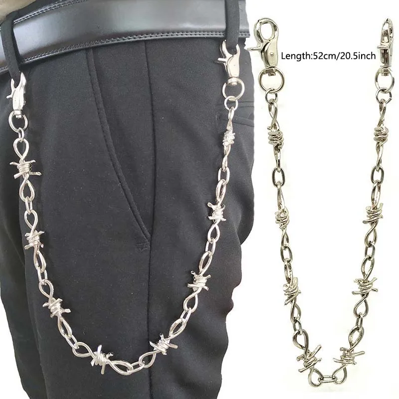 Металлический брелок для мотоцикла Байкерский джинсовый кошелек с ремнем и