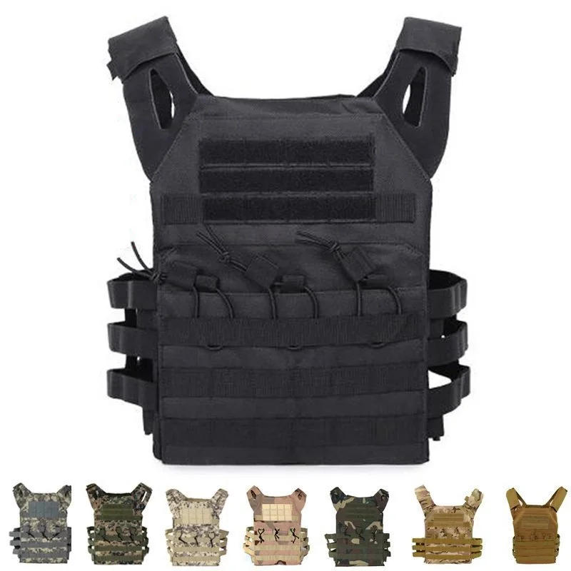 

JPC 600D Hunting Tactical Vest Military Molle Plate Carrier Magazine Airsoft Paintball CS Outdoor Protective Lightweight Vest
