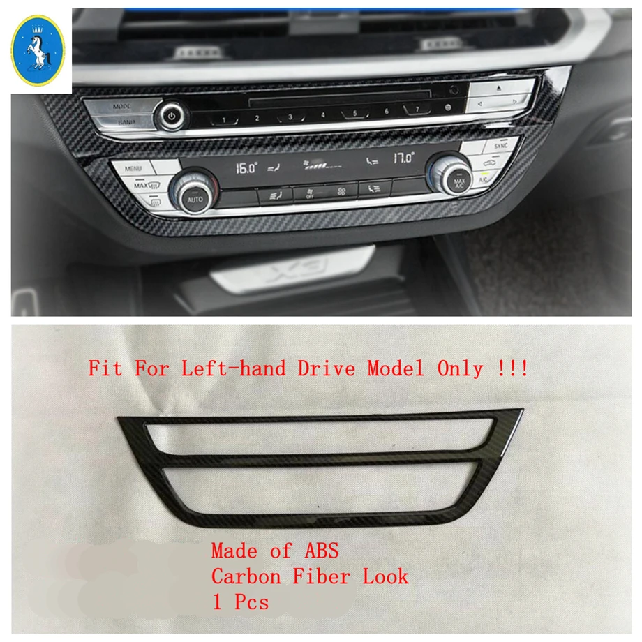 

Carbon Fiber Look Interior Refit Kit Dashboard Air AC / Handle Bowl Cover Trim For BMW X3 G01 2018 - 2021 / X4 G02 2019 - 2021