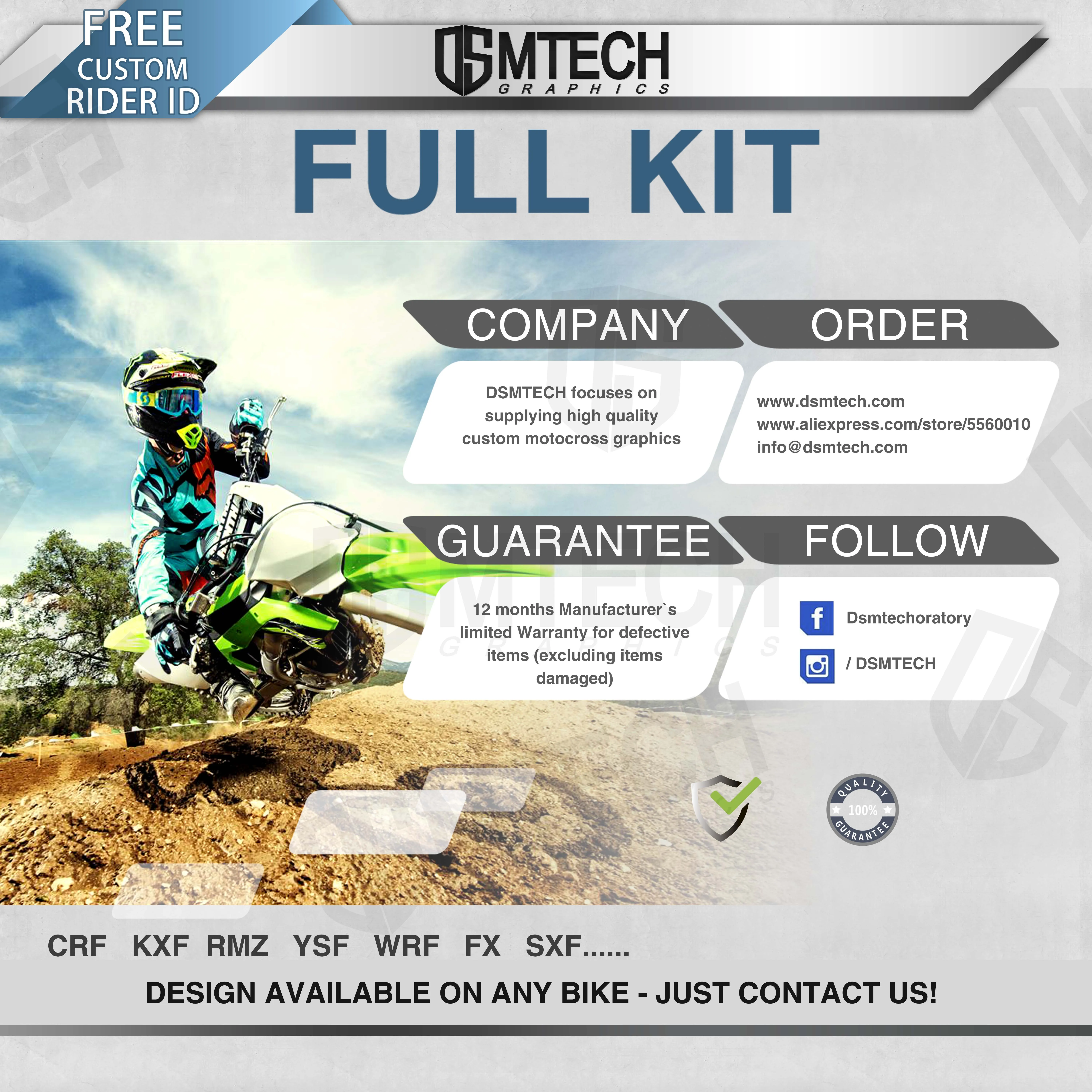 DSMTECH персонализированные графические фоны команды наклейки 3M пользовательские