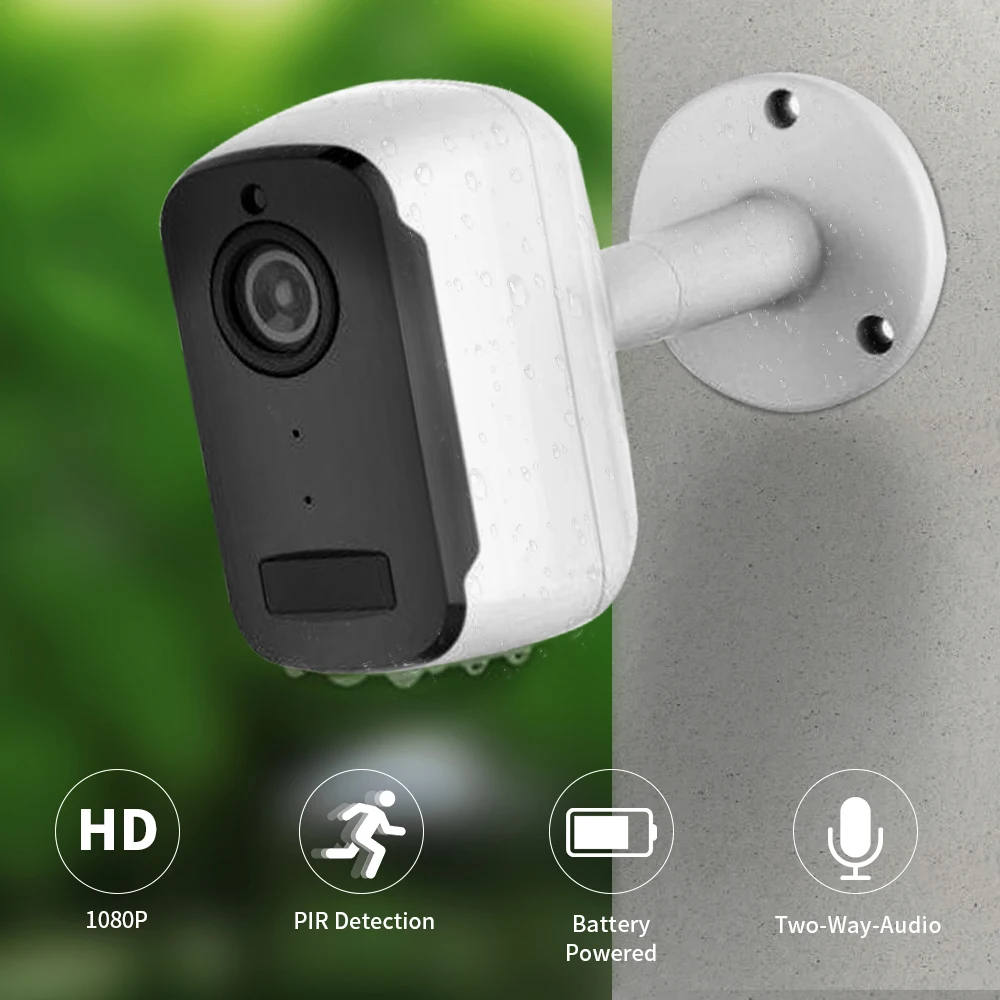 SDETER 1080P перезаряжаемая батарея CCTV Wifi камера IP наружная IP65 Всепогодная внутренняя камера безопасности PIR сигнализация движения Аудио