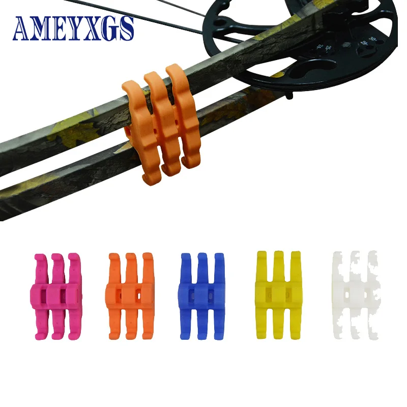 

2pcs Bow Plate Shock Absorption Composite Pulley Bow Archery Equipment Accessories Rubber Material Color Selection