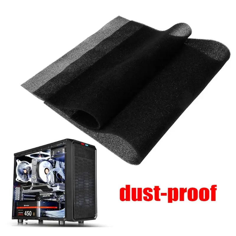 500x400x 3/5 мм компьютера синий фильтр сетка PC чехол Вентилятор Cooler Пылезащитная