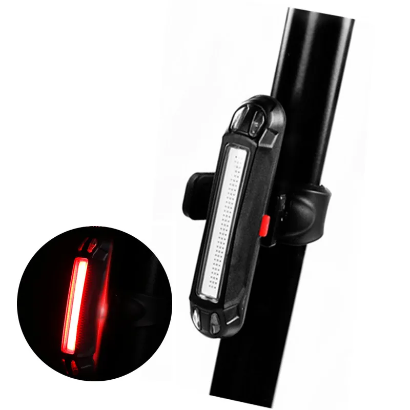 

LED Bike Tail Lamp Multi Mode Bicycle Cycling Warning Light Waterproof USB Rechargeable Automatic Shut-Down Front Rear Lights