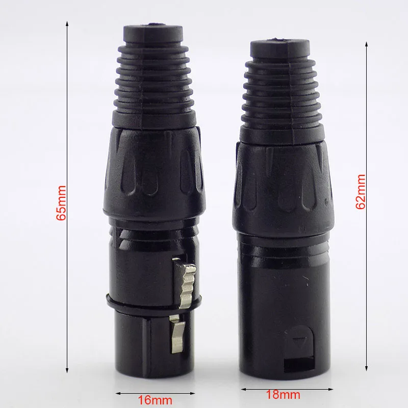1 пара Cannon штекер и гнездо 3 контакта XLR аудио-и AV-кабель для микрофона разъемы