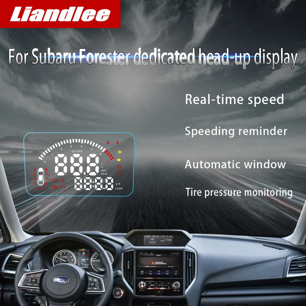 Liandlee для Subaru Forester~ безопасный экран для вождения полнофункциональный OBD Автомобильный HUD Дисплей проектор лобовое стекло
