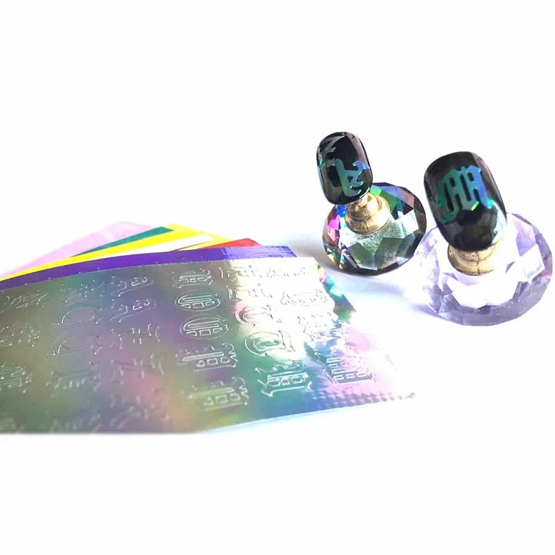 Наклейки для ногтей с голографическим алфавитом 13 шт.|Стикеры и наклейки| |