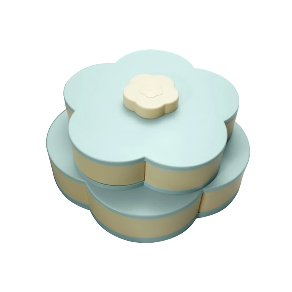 Двухслойные коробок для закусок из конфетные тарелки пачка в виде лепестков