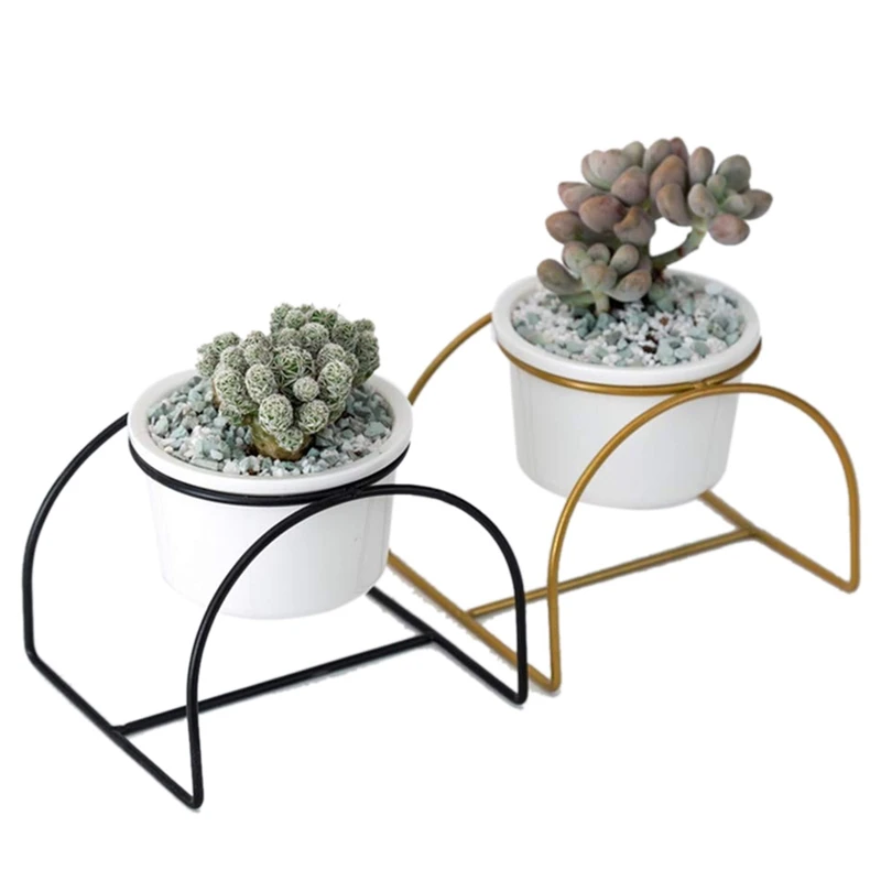 2 предмета Nordic простой из кованого железа Керамика Круглый Бассейн арочные