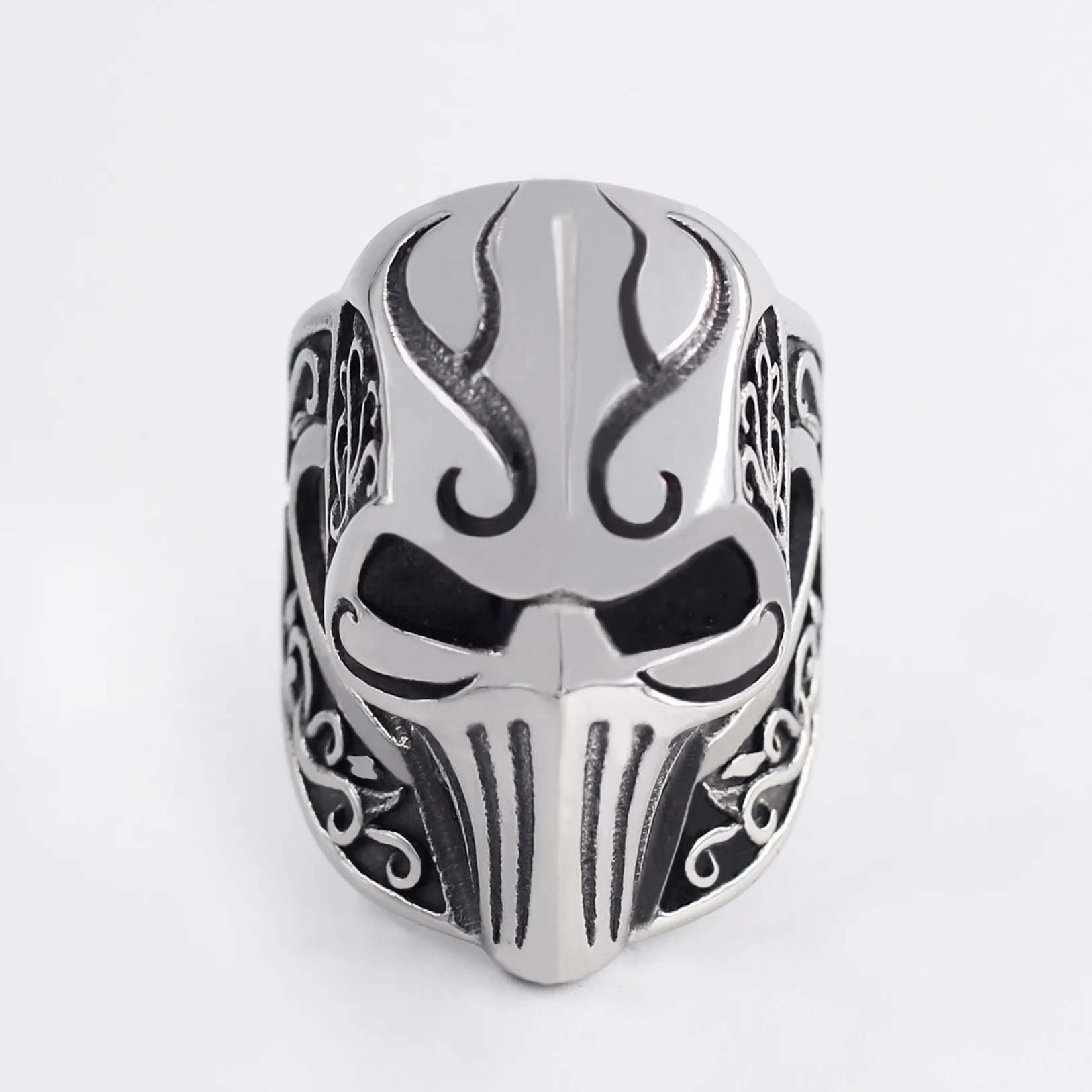 Мужские кольца с рыцарским цветочным узором ювелирные изделия из нержавеющей