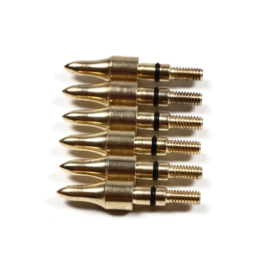 

Wholesale Golden 100 Grain Arrow Carbon Steel Replacement Arrow Cue Point Target Adult Practicing Archery Outer Diameter 7.9mm