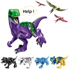 Конструктор Парк Юрского периода, динозавр, тираннозавр, виверн, велоцираптор, модели Стегозавра, детские игрушки для мальчиков, подарки