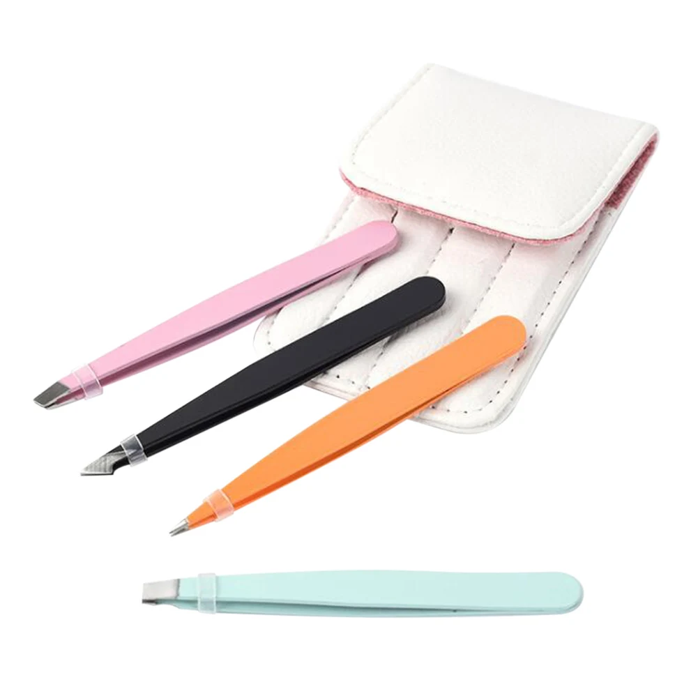 Набор ножниц из 4 предметов для бровей нержавеющей стали пинцет клипса женский