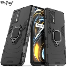For Oppo Realme GT Case Bumper Armor Anti-knock Magnetic Suction Stand Full Cover For Oppo Realme GT 5G Case Cover For Realme GT
