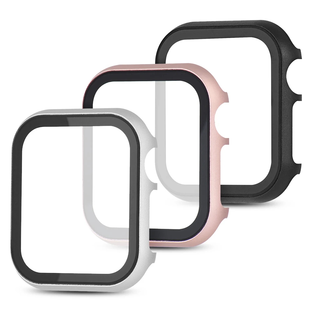 Защитная пленка для экрана полная защита Apple Watch SE 40 мм 44 38 42 металлический чехол