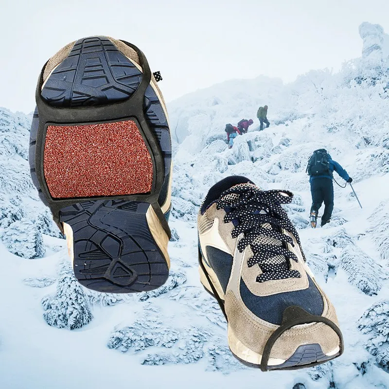 Нескользящие силиконовые захваты для обуви 2020 скобы снега спортивной обуви|Шипы