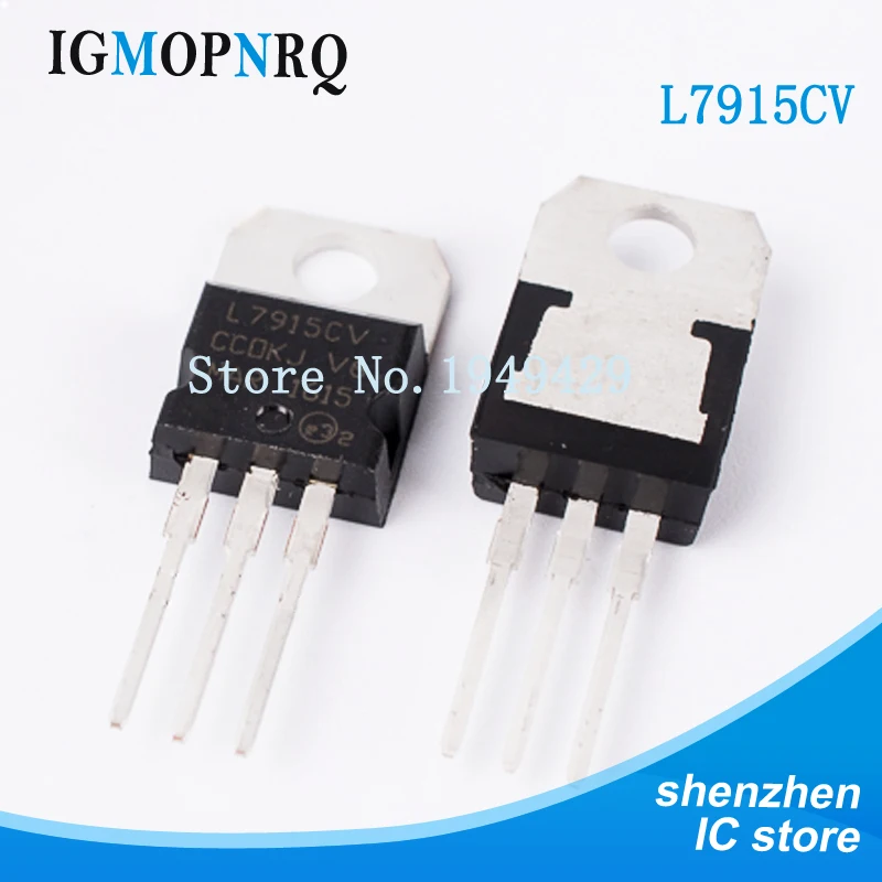 

10PCS/Lot New L7915CV L7915 Triode Transistor TO-220 Three-Terminal Regulator Wholesale Electronic