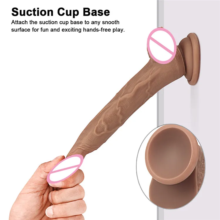 GaGu двухслойный силиконовый фаллоимитатор больших размеров реалистичный пенис с