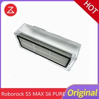 original roborock sweeper s5 max s6 pure dust box with filter hepa white original dust box accessories
