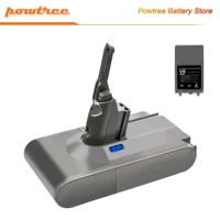 powtree for dyson v8 21 6v rechargeable battery v8 absolute fluffy animal 4000mah li ion vacuum cleaner battery