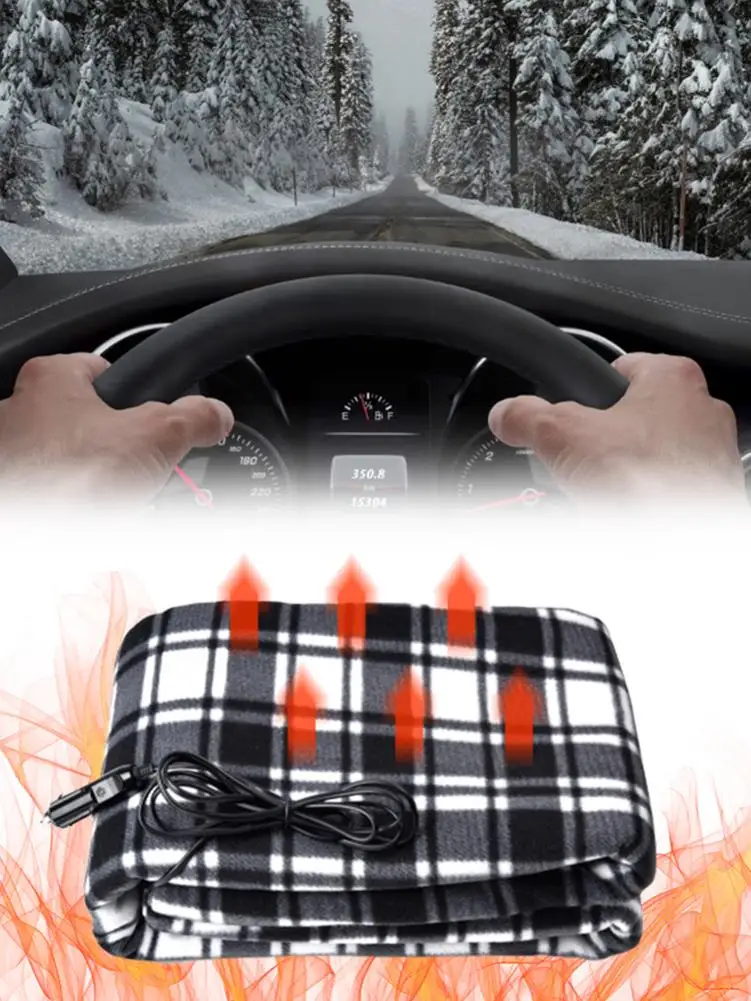 

12V Car Lattice Heating Blanket Winter Car Electric Energy Saving Heating Blanket 150*100CM