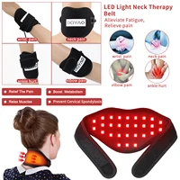 dgyao infrared red light therapy wrap belt pad forneck wrist alleviate fatigue treatment pain relief massage neck surpport brace