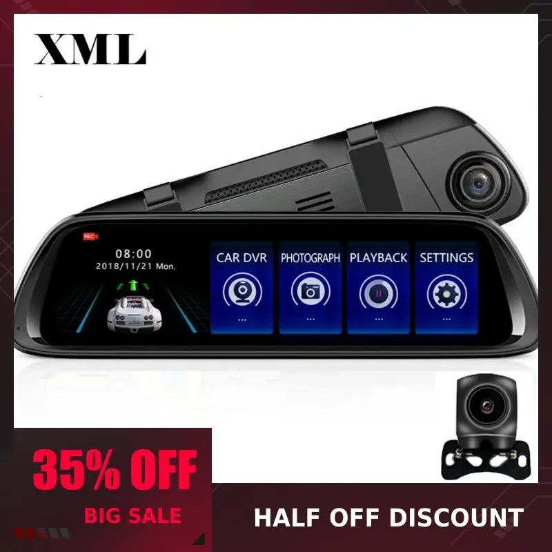 Автомобильный видеорегистратор Carsanbo 10-дюймовый сенсорный экран мультимедийный